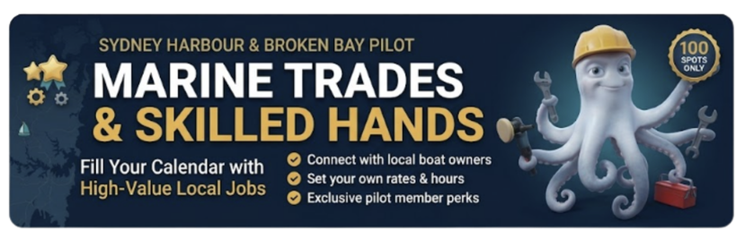 Marine trades and skilled hands: connect with local boat owners, set your own rates and hours, and get exclusive pilot member perks